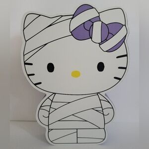🕸️Hello Kitty Halloween Mummy Hanging Wood Wall Decor Sign🕸️